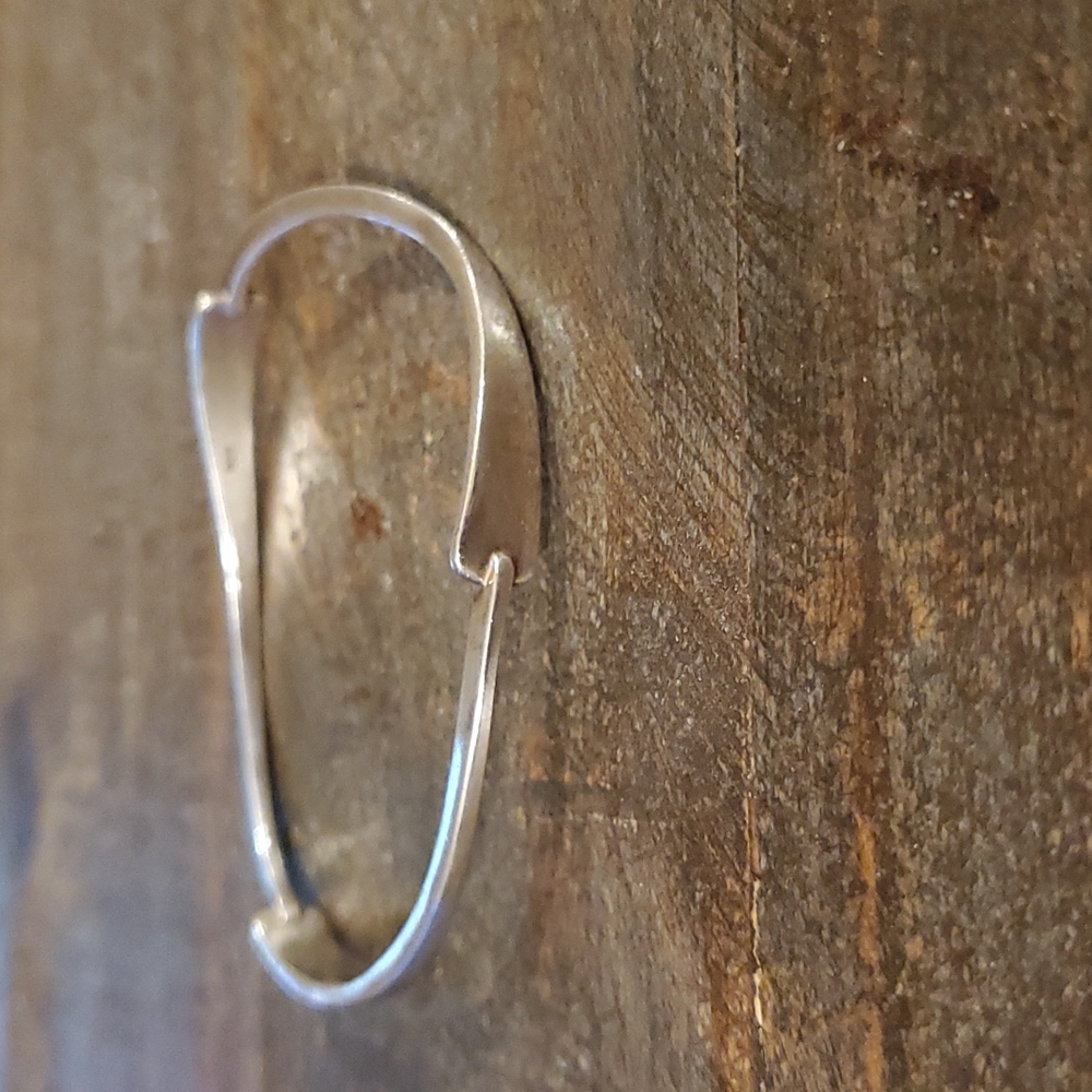 Solid Ss .925 Artisan Curve/Wave Design Bracelet - image 1